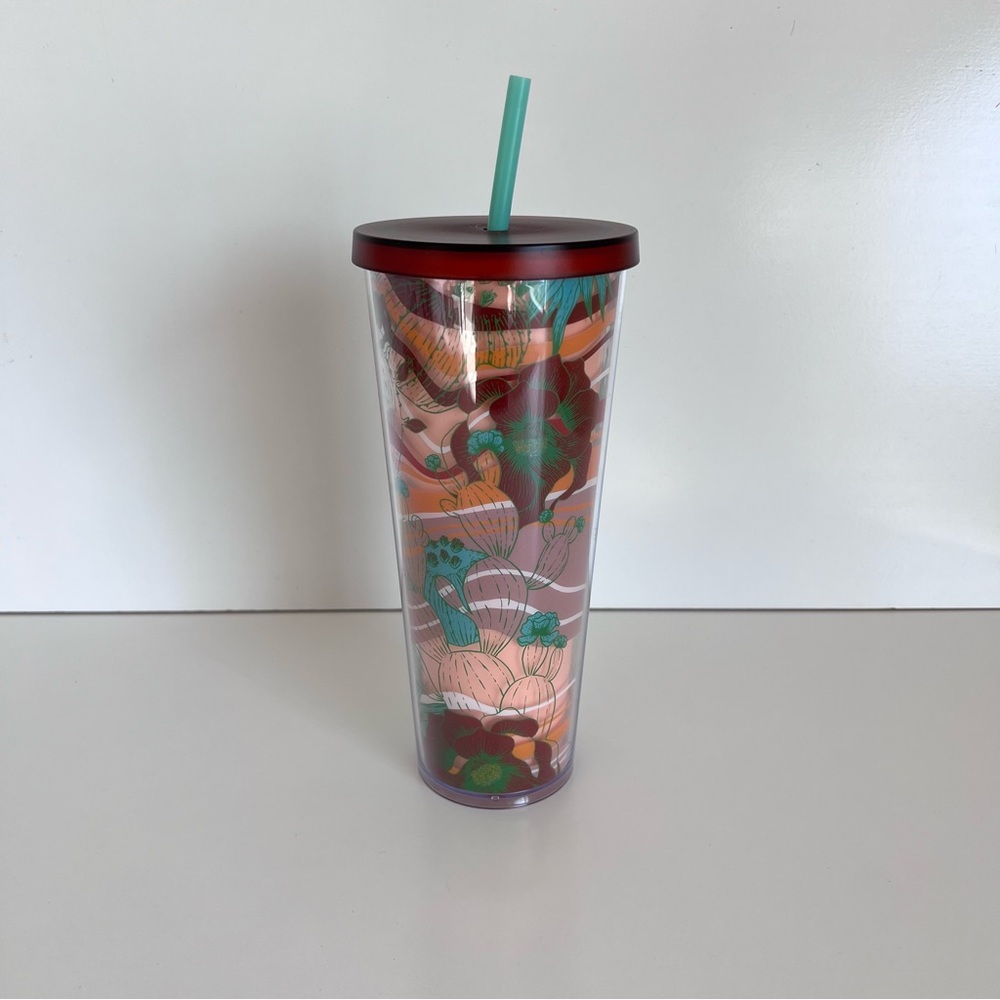 Starbucks Terracotta Desert Cactus‎ Acrylic Cold Cup Tumbler